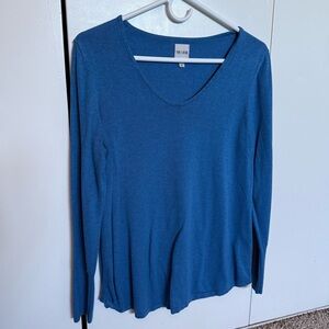 NIC+ZOE Women's Blue Long Sleeve Top